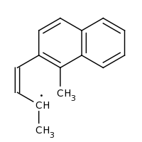 2d structure of (3Z)-4-(1-methylnaphthalen-2-yl)but-3-en-2-yl