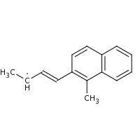 2d structure of (3E)-4-(1-methylnaphthalen-2-yl)but-3-en-2-yl