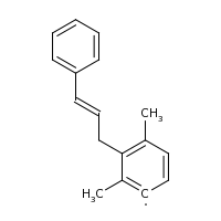2d structure of 2,4-dimethyl-3-[(2E)-3-phenylprop-2-en-1-yl]phenyl