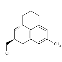 2d structure of (2S,3aS)-2-ethyl-8-methyl-2,3,3a,4,5,6-hexahydro-1H-phenalene