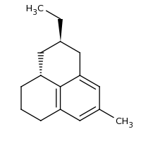 2d structure of (2R,3aR)-2-ethyl-8-methyl-2,3,3a,4,5,6-hexahydro-1H-phenalene