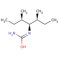 2d structure of (E)-N'-[(3R,4R,5S)-3,5-dimethylheptan-4-yl]carbamimidic acid