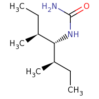 2d structure of [(3R,4S,5S)-3,5-dimethylheptan-4-yl]urea