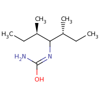2d structure of (E)-N'-[(3R,5R)-3,5-dimethylheptan-4-yl]carbamimidic acid