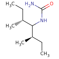 2d structure of [(3R,5R)-3,5-dimethylheptan-4-yl]urea