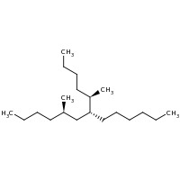2d structure of (5R,7R)-7-[(2R)-hexan-2-yl]-5-methyltridecane