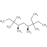 2d structure of (4S,6R)-3-ethyl-3,4,6,7,7-pentamethylnonane