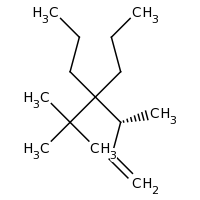 2d structure of (3R)-4-tert-butyl-3-methyl-4-propylhept-1-ene