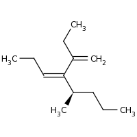 2d structure of (3Z,5R)-4-(but-1-en-2-yl)-5-methyloct-3-ene