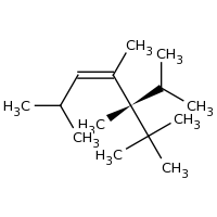 2d structure of (3Z,5R)-2,4,5,6,6-pentamethyl-5-(propan-2-yl)hept-3-ene