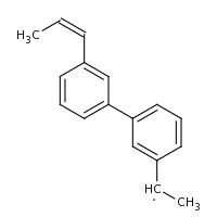 2d structure of 1-(3-{3-[(1Z)-prop-1-en-1-yl]phenyl}phenyl)ethyl