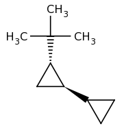 2d structure of (1S,2R)-1-tert-butyl-2-cyclopropylcyclopropane