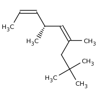 2d structure of (2Z,4R,5Z)-4,6,8,8-tetramethylnona-2,5-diene