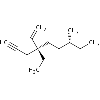 2d structure of (4R,7R)-4-ethenyl-4-ethyl-7-methylnon-1-yne