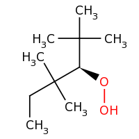 2d structure of (3R)-2,2,4,4-tetramethylhexane-3-peroxol