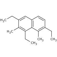 2d structure of 1,3,7-triethyl-2,8-dimethylnaphthalene