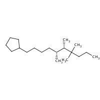 2d structure of [(5R,6S)-5,6,7,7-tetramethyldecyl]cyclopentane