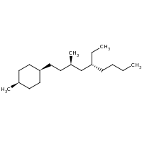 2d structure of 1-[(3R,5R)-5-ethyl-3-methylnonyl]-4-methylcyclohexane