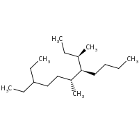 2d structure of (6R,7R)-7-[(2R)-butan-2-yl]-3-ethyl-6-methylundecane