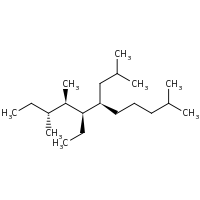 2d structure of (6R,7R,8R,9R)-7-ethyl-2,8,9-trimethyl-6-(2-methylpropyl)undecane