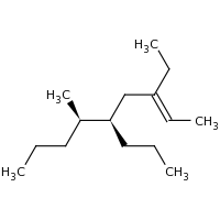 2d structure of (2E,5R,6R)-3-ethyl-6-methyl-5-propylnon-2-ene