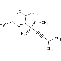 2d structure of (5R,6R)-5-ethyl-2,5-dimethyl-6-(propan-2-yl)non-3-yne