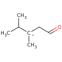 2d structure of 3,4-dimethyl-1-oxopentan-3-yl