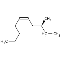 2d structure of (3S,5Z)-3-methyldec-5-en-2-yl