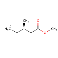 2d structure of (3R)-5-methoxy-3-methyl-5-oxopentyl