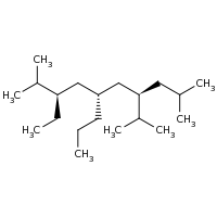 2d structure of (3R,5R,7R)-3-ethyl-2,9-dimethyl-7-(propan-2-yl)-5-propyldecane