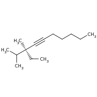 2d structure of (3S)-3-ethyl-2,3-dimethyldec-4-yne