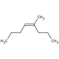 2d structure of (4Z)-4-methyloct-4-ene