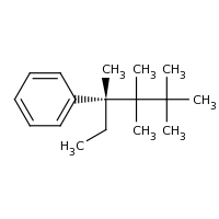 2d structure of [(3R)-3,4,4,5,5-pentamethylhexan-3-yl]benzene