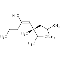 2d structure of (4Z,6R)-4,6,8-trimethyl-6-(propan-2-yl)non-4-ene