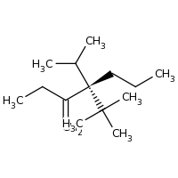 2d structure of (4R)-4-tert-butyl-3-methylidene-4-(propan-2-yl)heptane