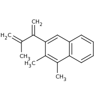 2d structure of 1,2-dimethyl-3-(3-methylbuta-1,3-dien-2-yl)naphthalene