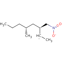 2d structure of (3S,5R)-5-methyl-3-(nitromethyl)octan-2-yl