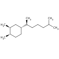 2d structure of (1R,2S,4R)-1,2-dimethyl-4-[(2S)-6-methylheptan-2-yl]cyclohexane