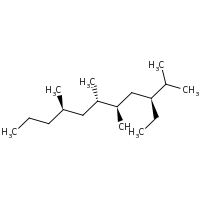 2d structure of (3S,5R,6S,8R)-3-ethyl-2,5,6,8-tetramethylundecane