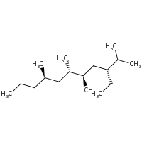 2d structure of (3R,5R,6S,8R)-3-ethyl-2,5,6,8-tetramethylundecane