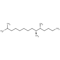 2d structure of (9S,10R)-2,9,10-trimethyltetradecane