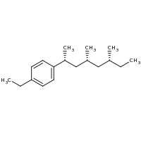 2d structure of 1-[(2R,4R,6R)-4,6-dimethyloctan-2-yl]-4-ethylbenzene