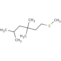2d structure of 3,3,5-trimethyl-1-(methylsulfanyl)hexane