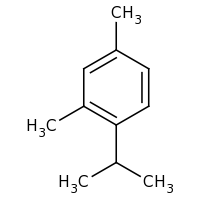 2d structure of 2,4-dimethyl-1-(propan-2-yl)benzene