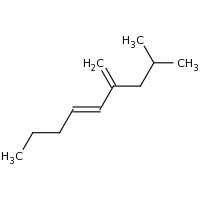 2d structure of (4E)-8-methyl-6-methylidenenon-4-ene
