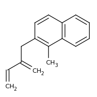 2d structure of 1-methyl-2-(2-methylidenebut-3-en-1-yl)naphthalene