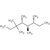 2d structure of (4R,5R,6R)-3,3,4,5,6-pentamethyloctane