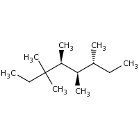 2d structure of (4S,5R,6R)-3,3,4,5,6-pentamethyloctane