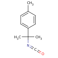 2d structure of 1-(2-isocyanatopropan-2-yl)-4-methylbenzene