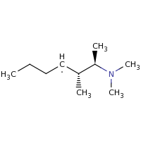 2d structure of (2R,3R)-2-(dimethylamino)-3-methylheptan-4-yl
